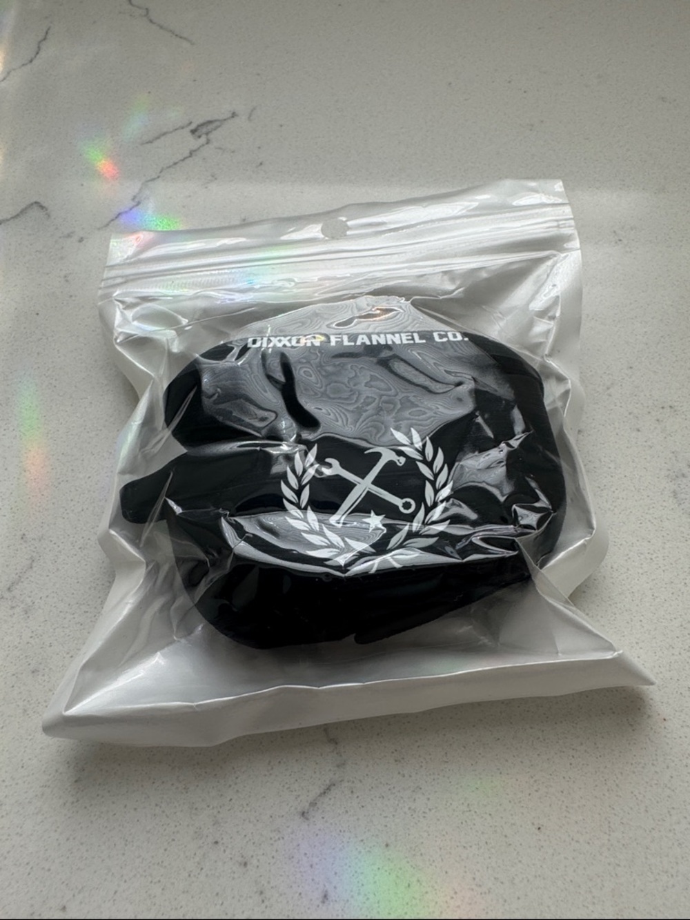 DIXXON Protective 2nd Gen Airpod Case - Black with White Crest Logo